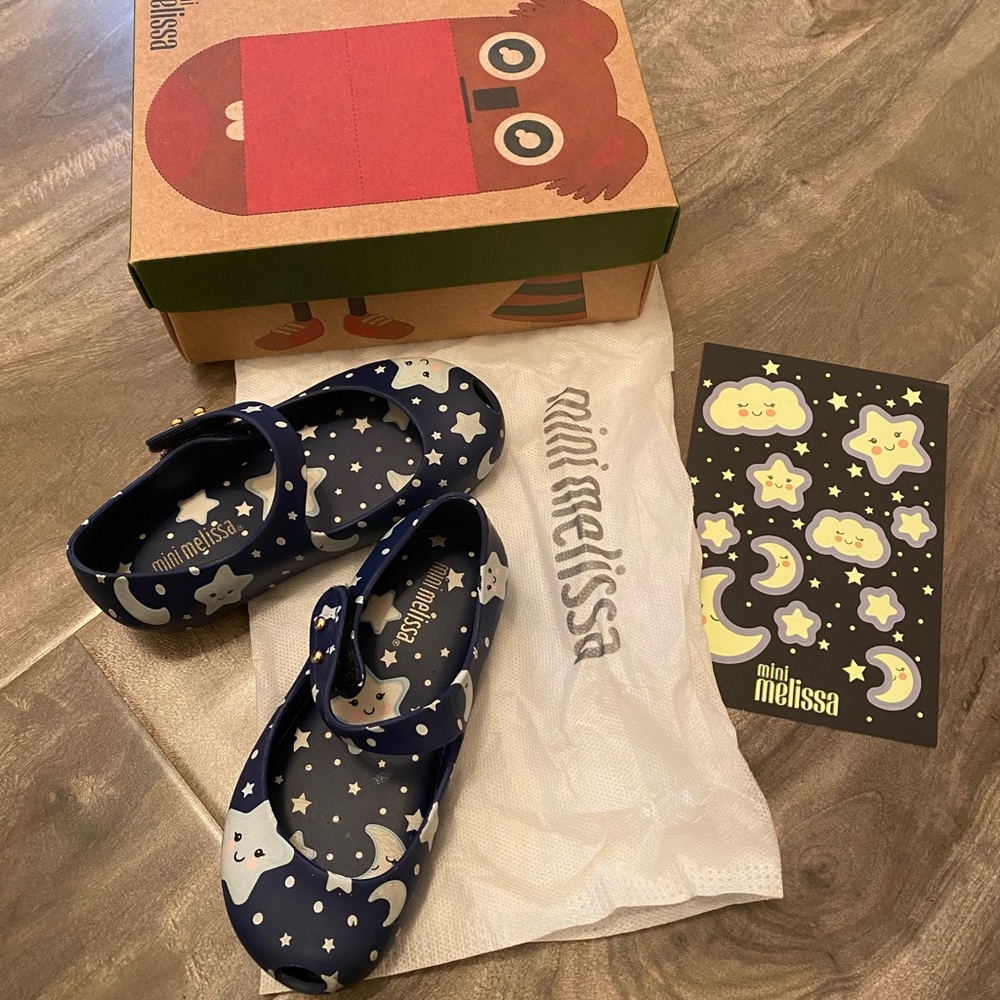 Mini Melissa Ultragirl Sweet D, Navy, Size 8 (Toddler)